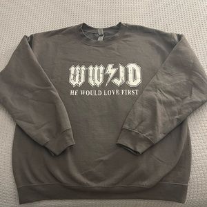 WWJD “He Would Love First” Crewneck